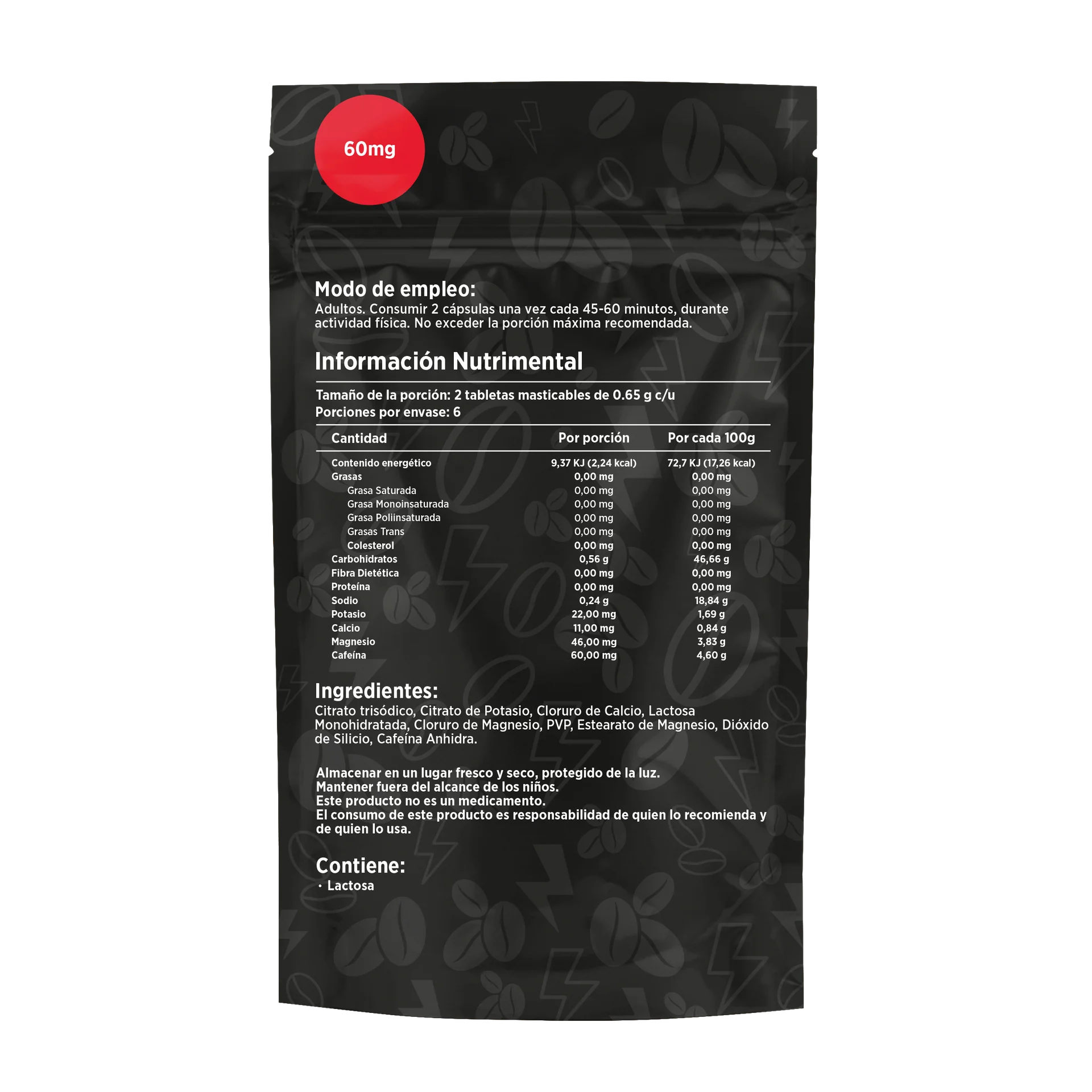 Ruts Capsulas de Electrolitos con Cafeina