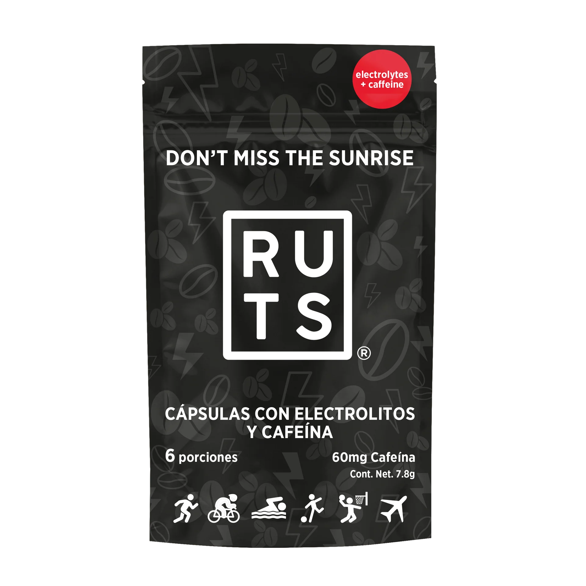 Ruts Capsulas de Electrolitos con Cafeina