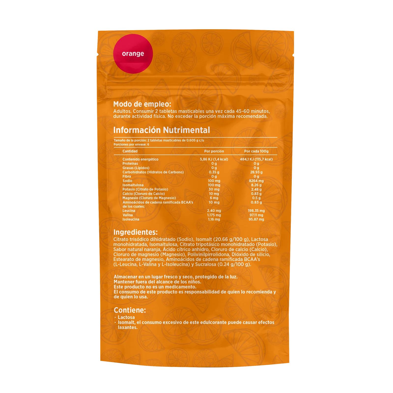 Ruts Pastillas de Sal - Naranja