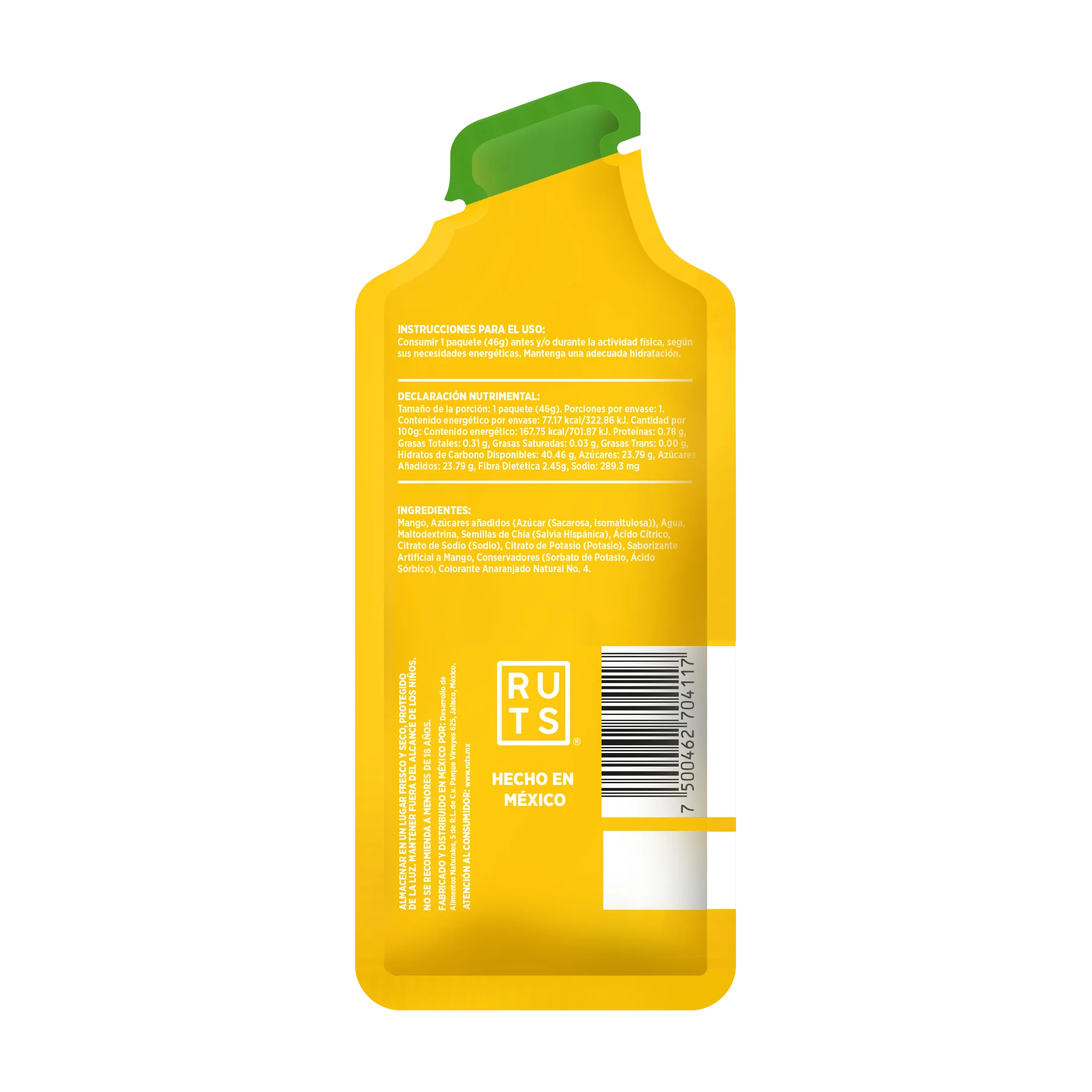 RUTS Chia Energy Gel - Mango