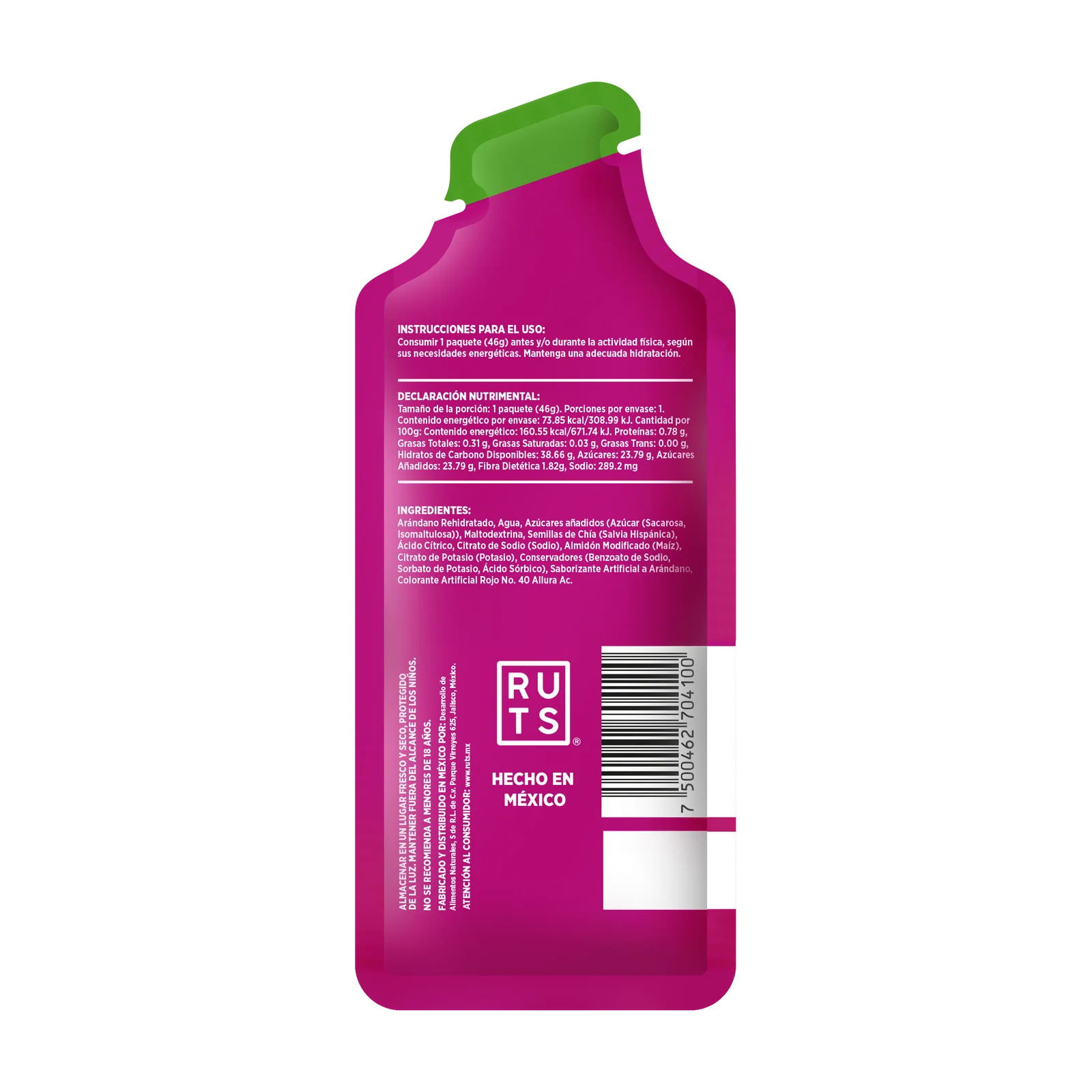 RUTS Chia Energy Gel - Arandano