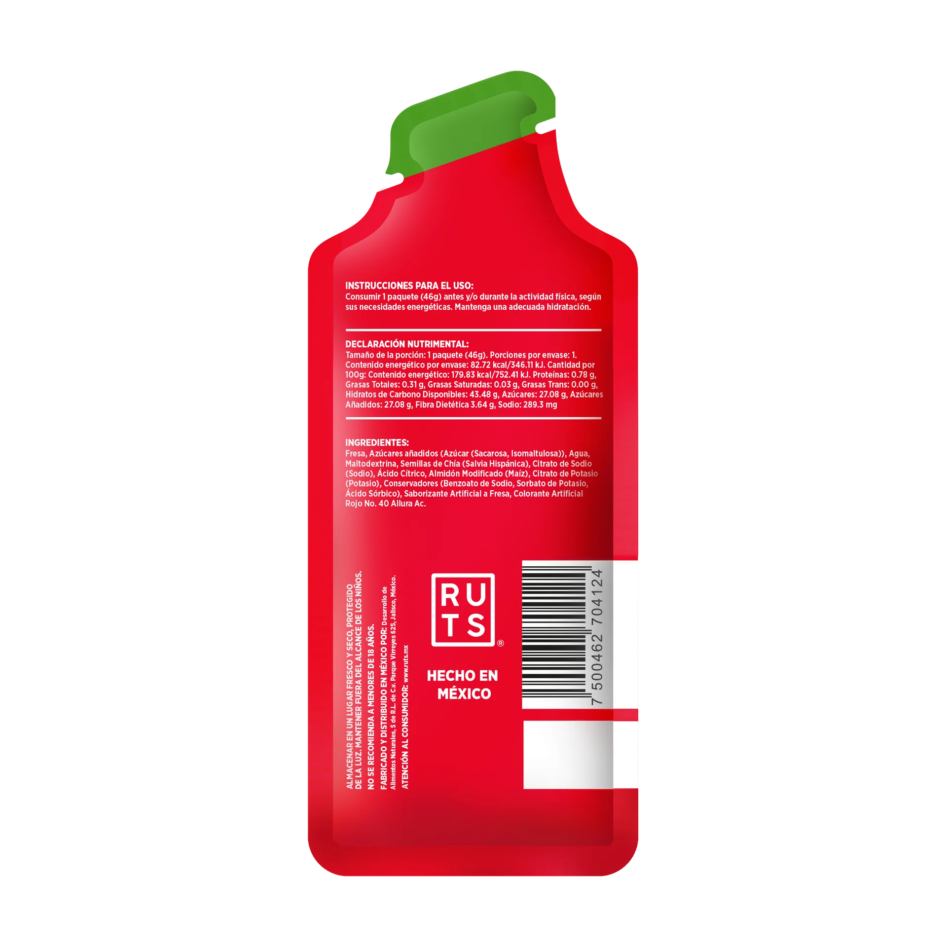 RUTS Chia Energy Gel - Fresa